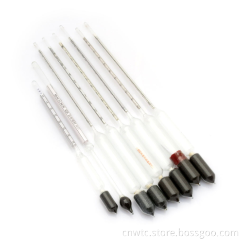 Professional Laboratory Glass Alcohol Meter Tester Set for Fuels and Liquids Including Gasoline, Petrol, Diesel, and Oil